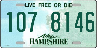 NH license plate 1078146