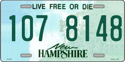 NH license plate 1078148