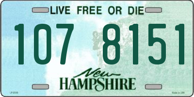 NH license plate 1078151