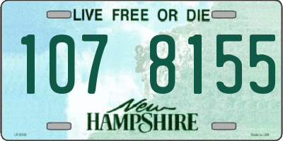 NH license plate 1078155