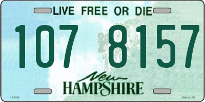 NH license plate 1078157