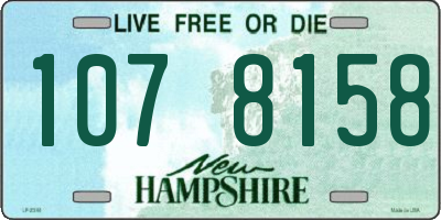 NH license plate 1078158