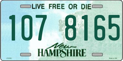 NH license plate 1078165