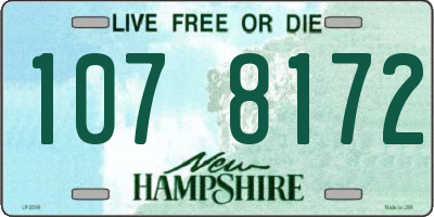 NH license plate 1078172