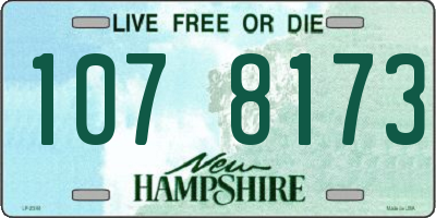 NH license plate 1078173