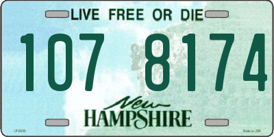 NH license plate 1078174