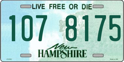 NH license plate 1078175
