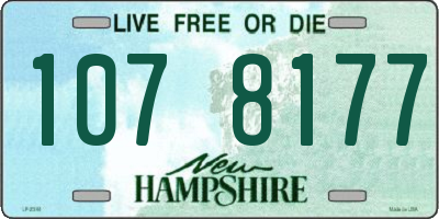 NH license plate 1078177