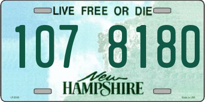 NH license plate 1078180