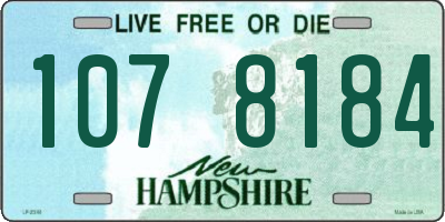 NH license plate 1078184