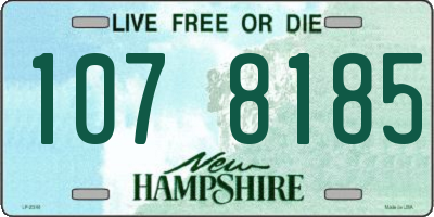 NH license plate 1078185