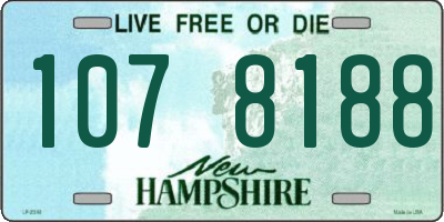 NH license plate 1078188