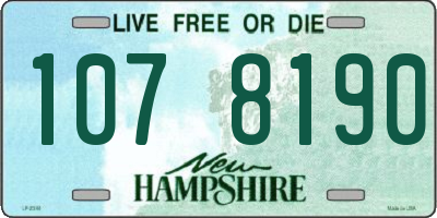 NH license plate 1078190