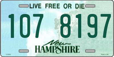 NH license plate 1078197