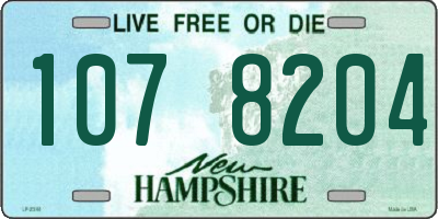 NH license plate 1078204