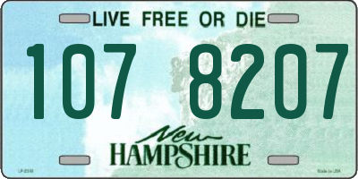 NH license plate 1078207