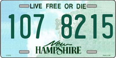 NH license plate 1078215