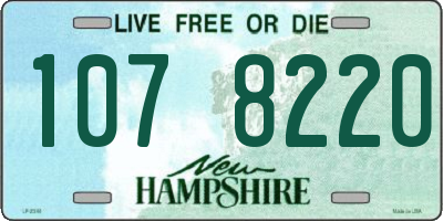 NH license plate 1078220