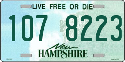 NH license plate 1078223