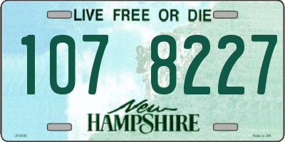 NH license plate 1078227