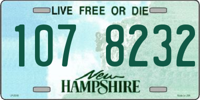NH license plate 1078232