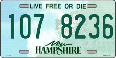 NH license plate 1078236