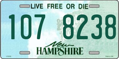 NH license plate 1078238