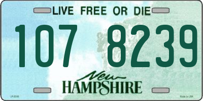 NH license plate 1078239