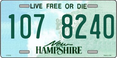 NH license plate 1078240