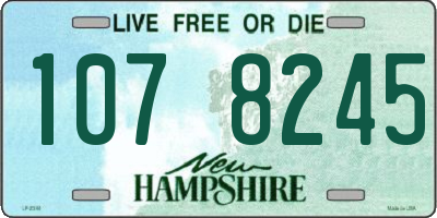NH license plate 1078245