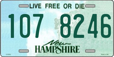 NH license plate 1078246