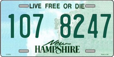 NH license plate 1078247