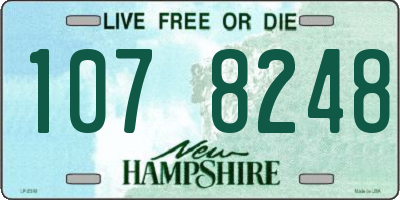 NH license plate 1078248