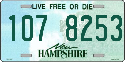 NH license plate 1078253