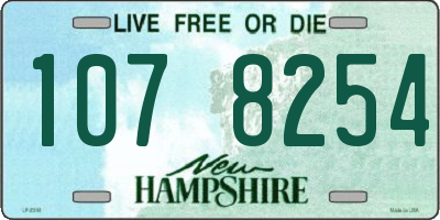 NH license plate 1078254