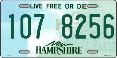 NH license plate 1078256