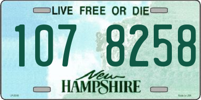 NH license plate 1078258