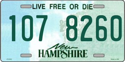 NH license plate 1078260