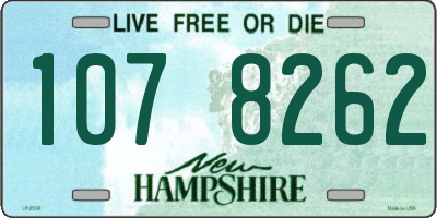 NH license plate 1078262