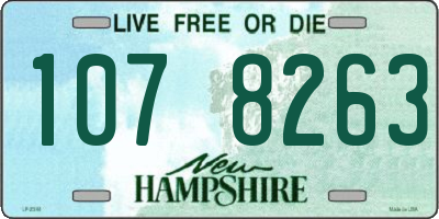 NH license plate 1078263