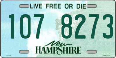 NH license plate 1078273