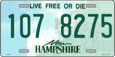 NH license plate 1078275