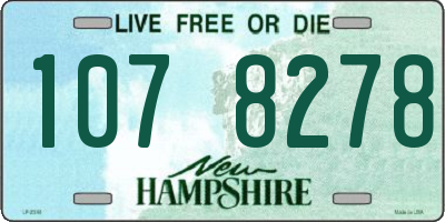 NH license plate 1078278