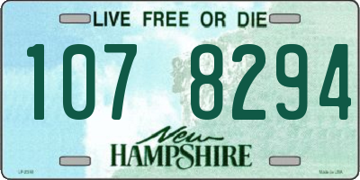 NH license plate 1078294