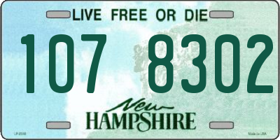 NH license plate 1078302