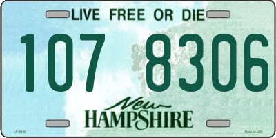 NH license plate 1078306