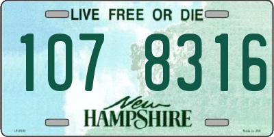 NH license plate 1078316