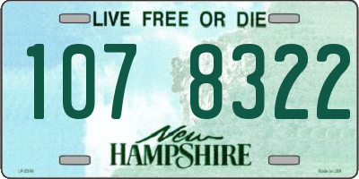 NH license plate 1078322