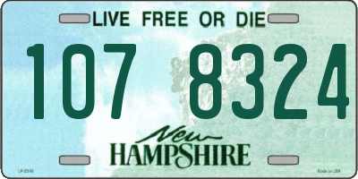 NH license plate 1078324