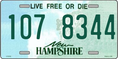 NH license plate 1078344